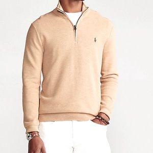 Men’s Polo Zip Up Sweater